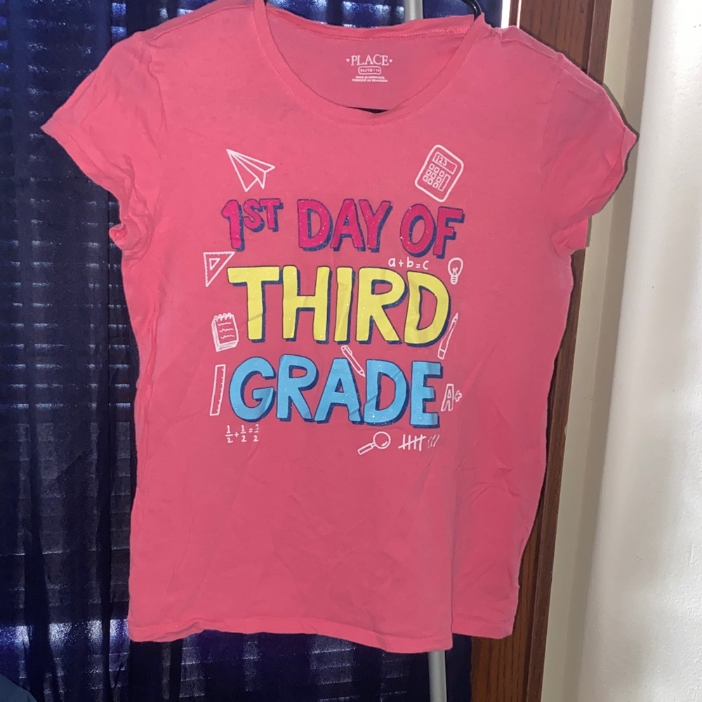 The Children's Place Pink '1st Day of Third Grade' Tee